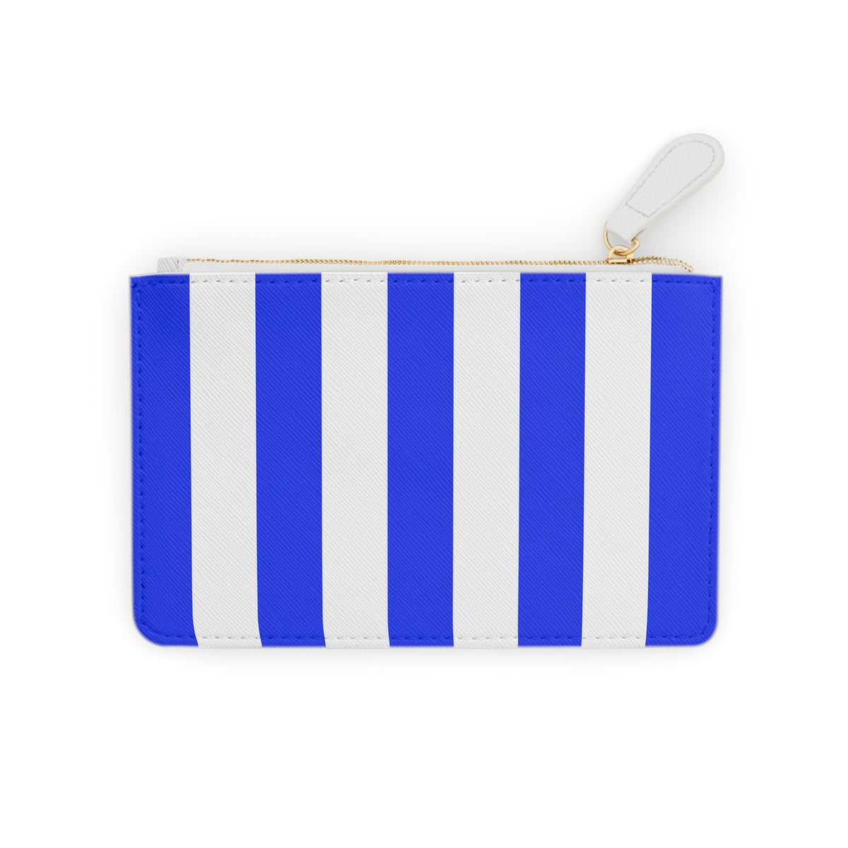 Zip Pouch – Royal Blue & White Stripes
