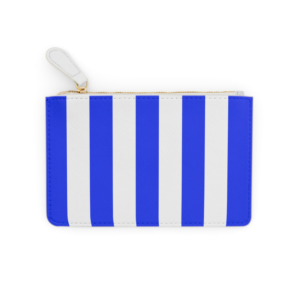 Zip Pouch – Royal Blue & White Stripes