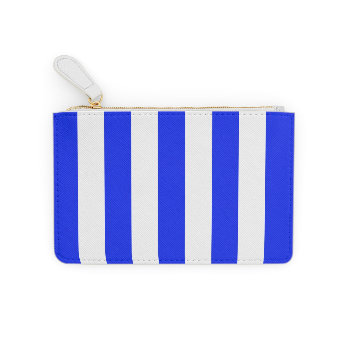 Zip Pouch – Royal Blue & White Stripes