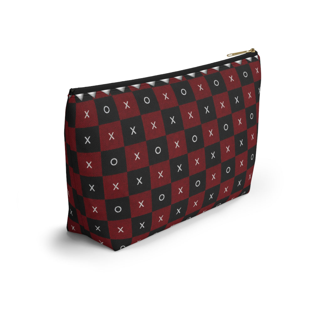 Pouch Bag-Red & Black X's & O's Accessory Bag