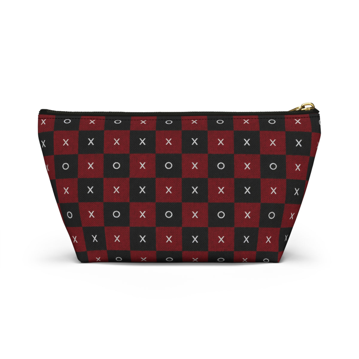 Pouch Bag-Red & Black X's & O's Accessory Bag