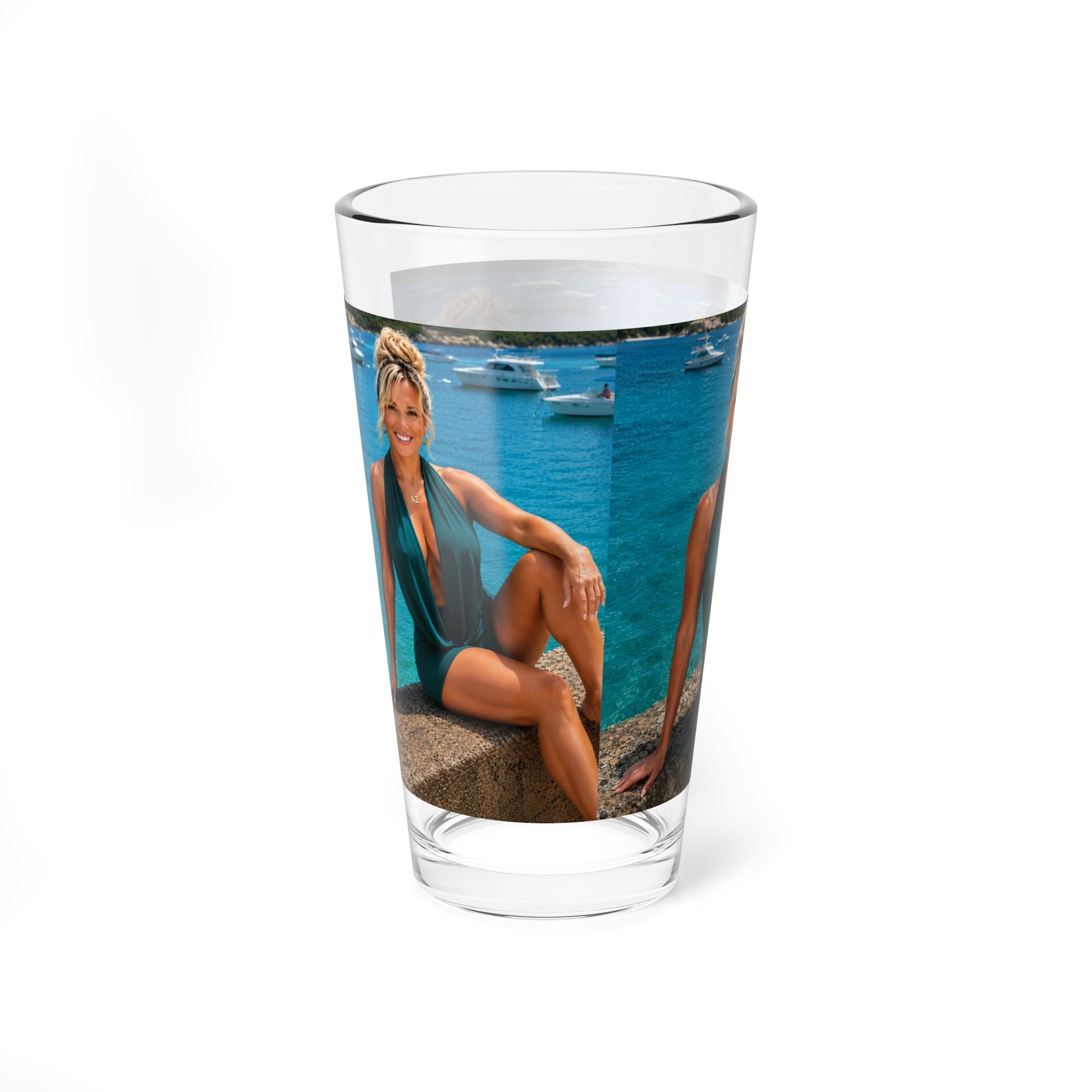 Allyson Z Coastal Escape Collection – 16oz Premium Pint Glass