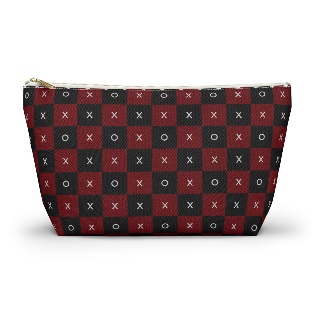 Pouch Bag-Red & Black X's & O's Accessory Bag