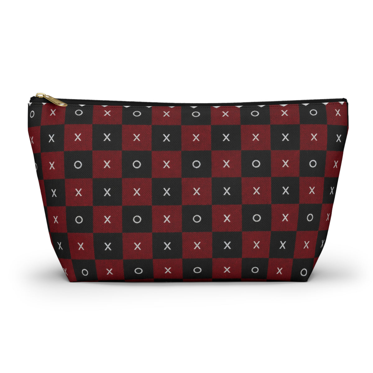 Pouch Bag-Red & Black X's & O's Accessory Bag