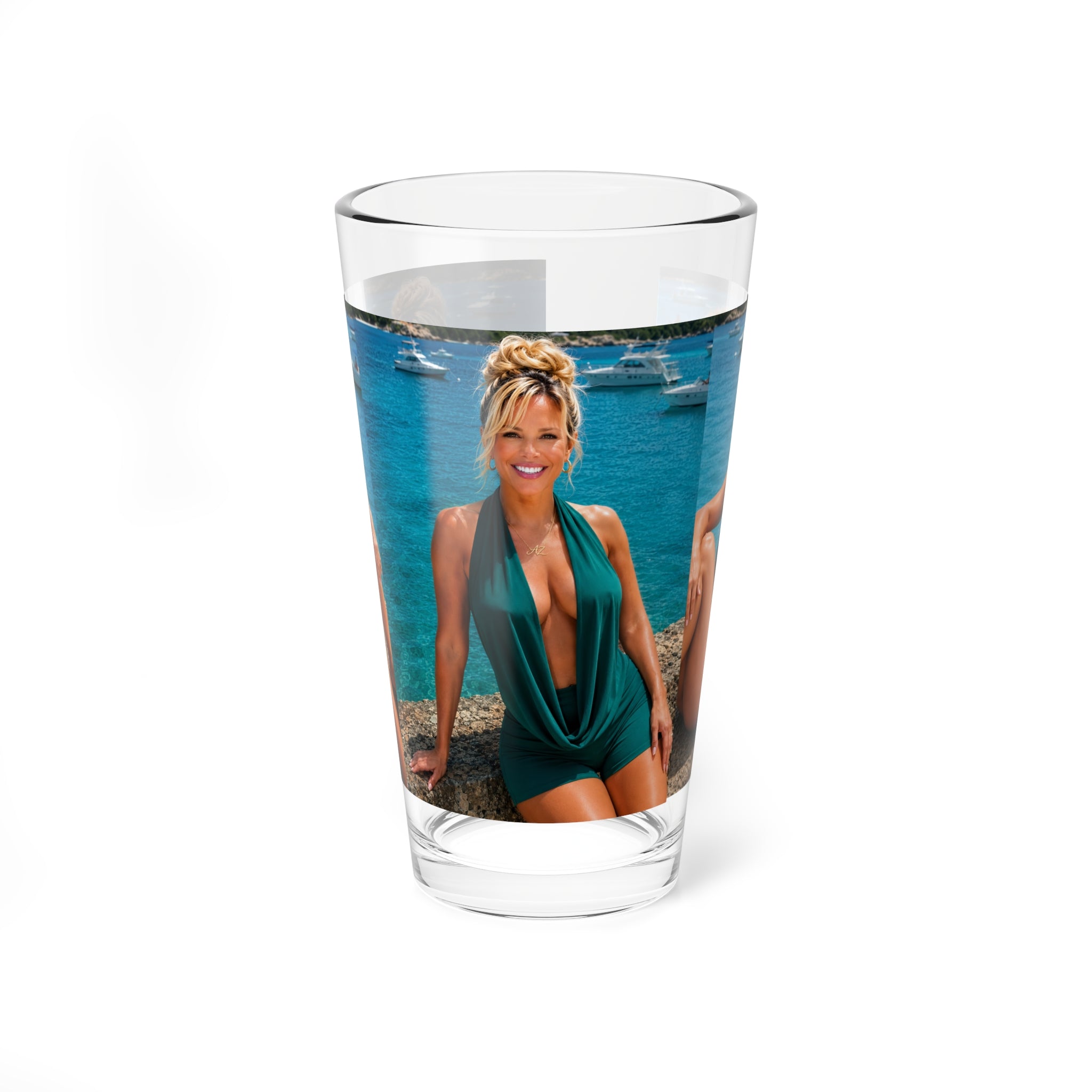 Allyson Z Coastal Escape Collection – 16oz Premium Pint Glass