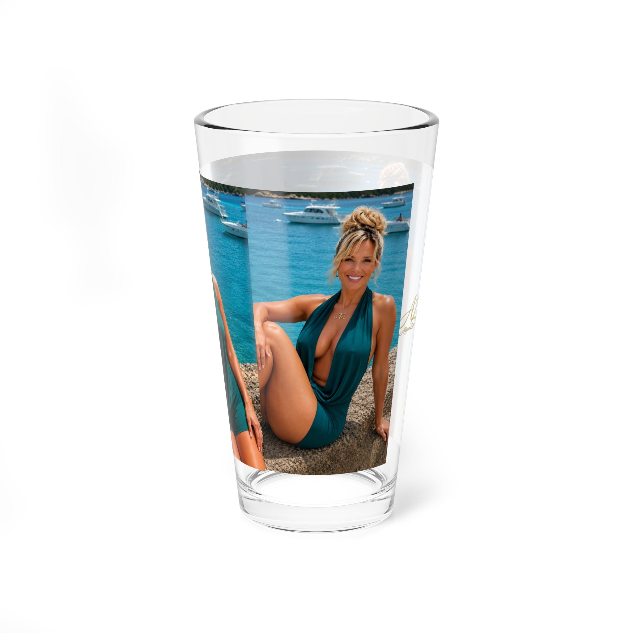Allyson Z Coastal Escape Collection – 16oz Premium Pint Glass