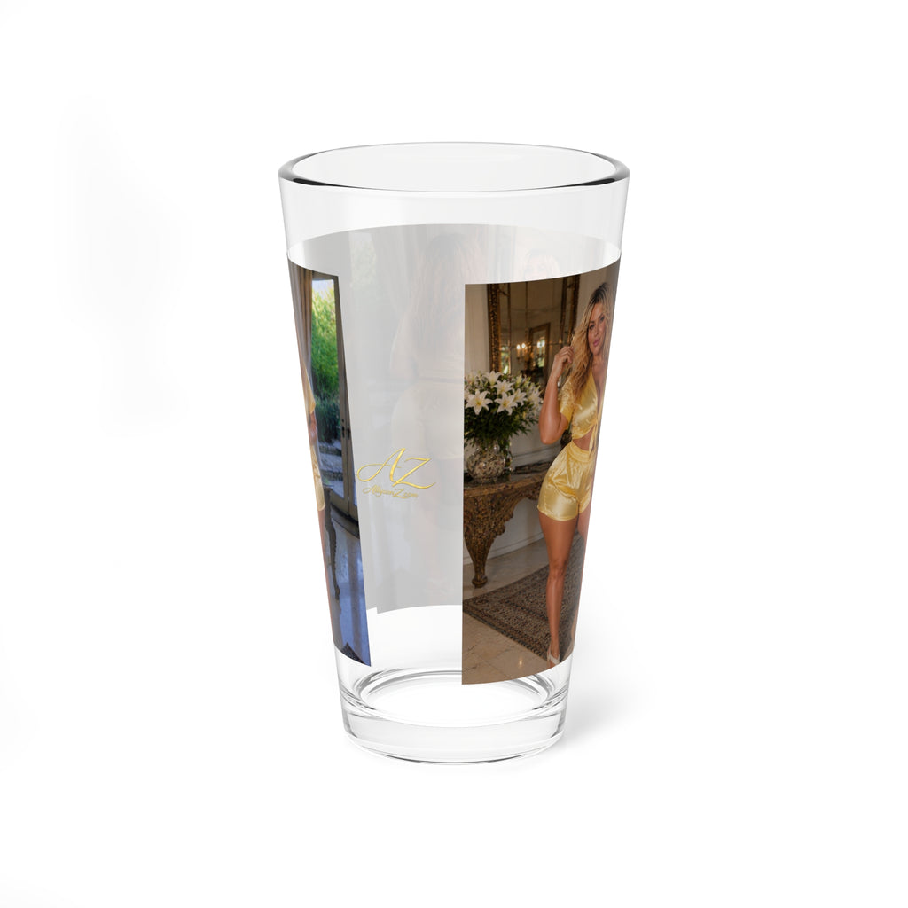 Victoria Lane Golden Satin Collection 16oz Clear Pint Glass