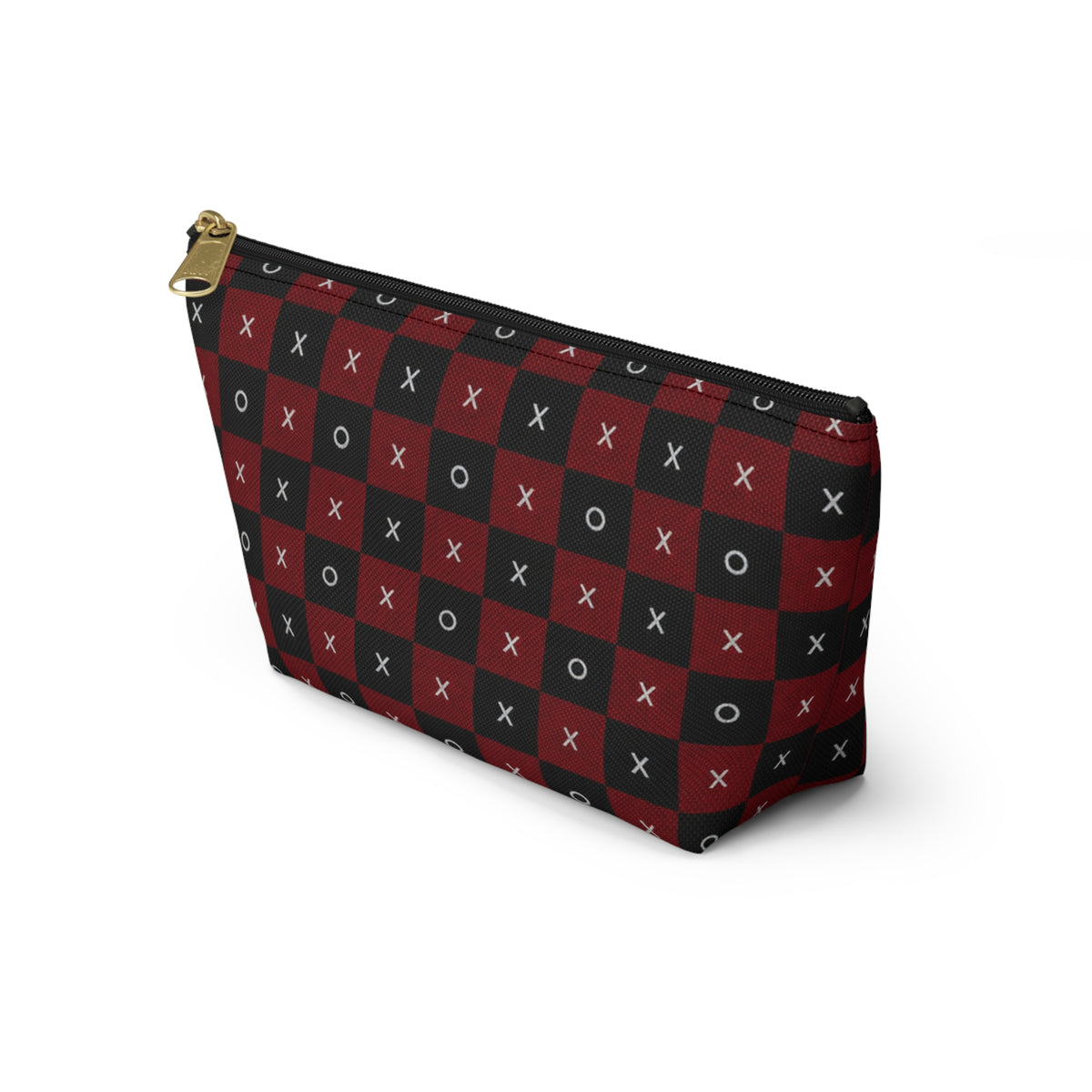 Pouch Bag-Red & Black X's & O's Accessory Bag