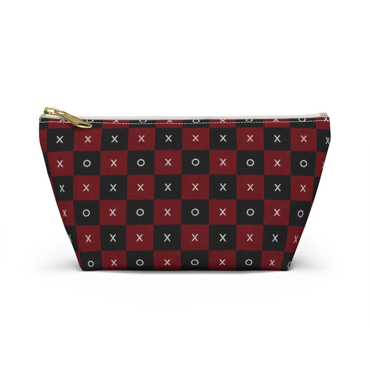 Pouch Bag-Red & Black X's & O's Accessory Bag