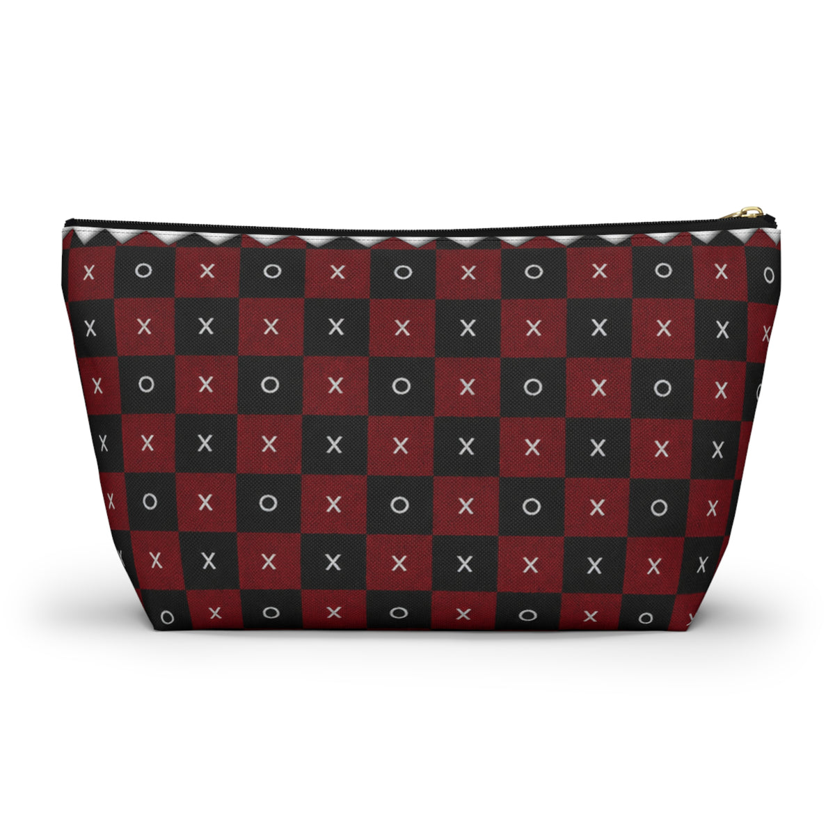Pouch Bag-Red & Black X's & O's Accessory Bag