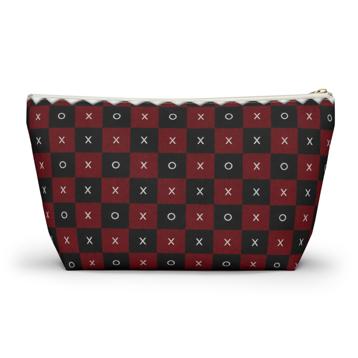 Pouch Bag-Red & Black X's & O's Accessory Bag