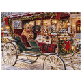 Christmas at the Grand Southern Estate – Dogs & Cats 500-Piece Wooden Jigsaw Puzzle – product image